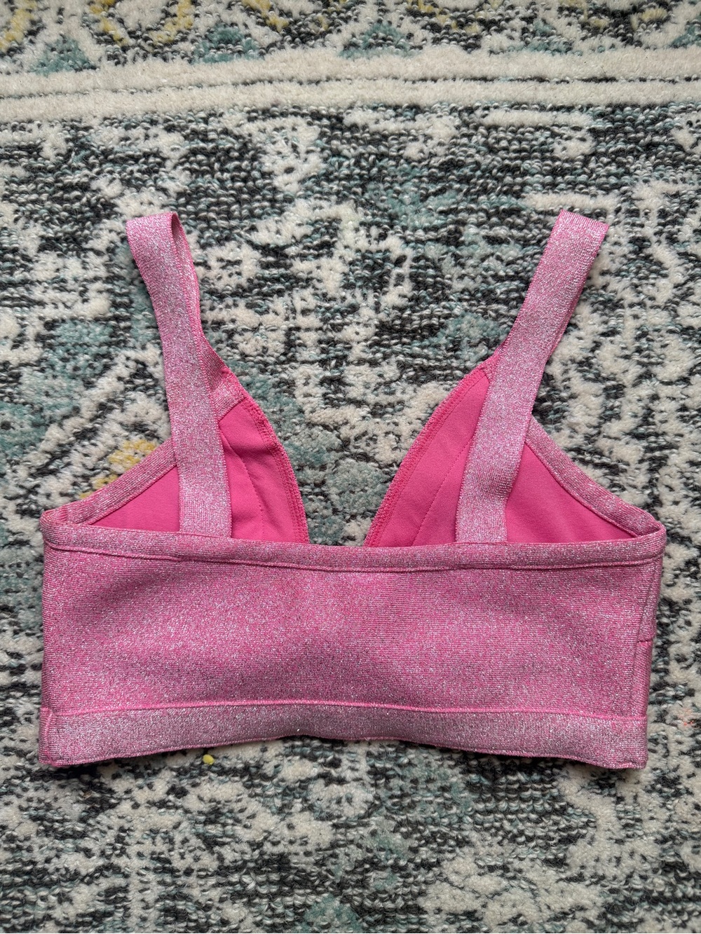 ASOS Pink Glitter Bikini Top - Picture 4 of 4